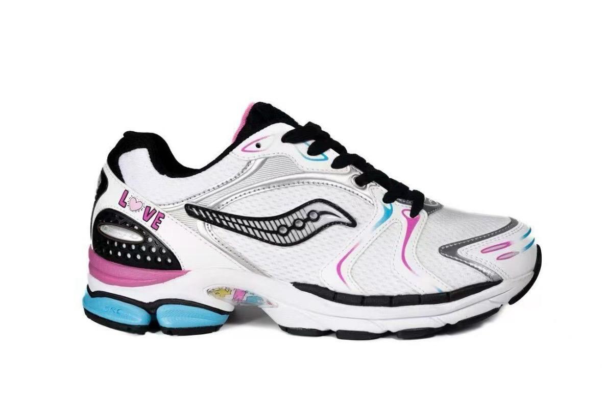 Saucony Progrid Triumph 4 Blanche Bleu Rose
