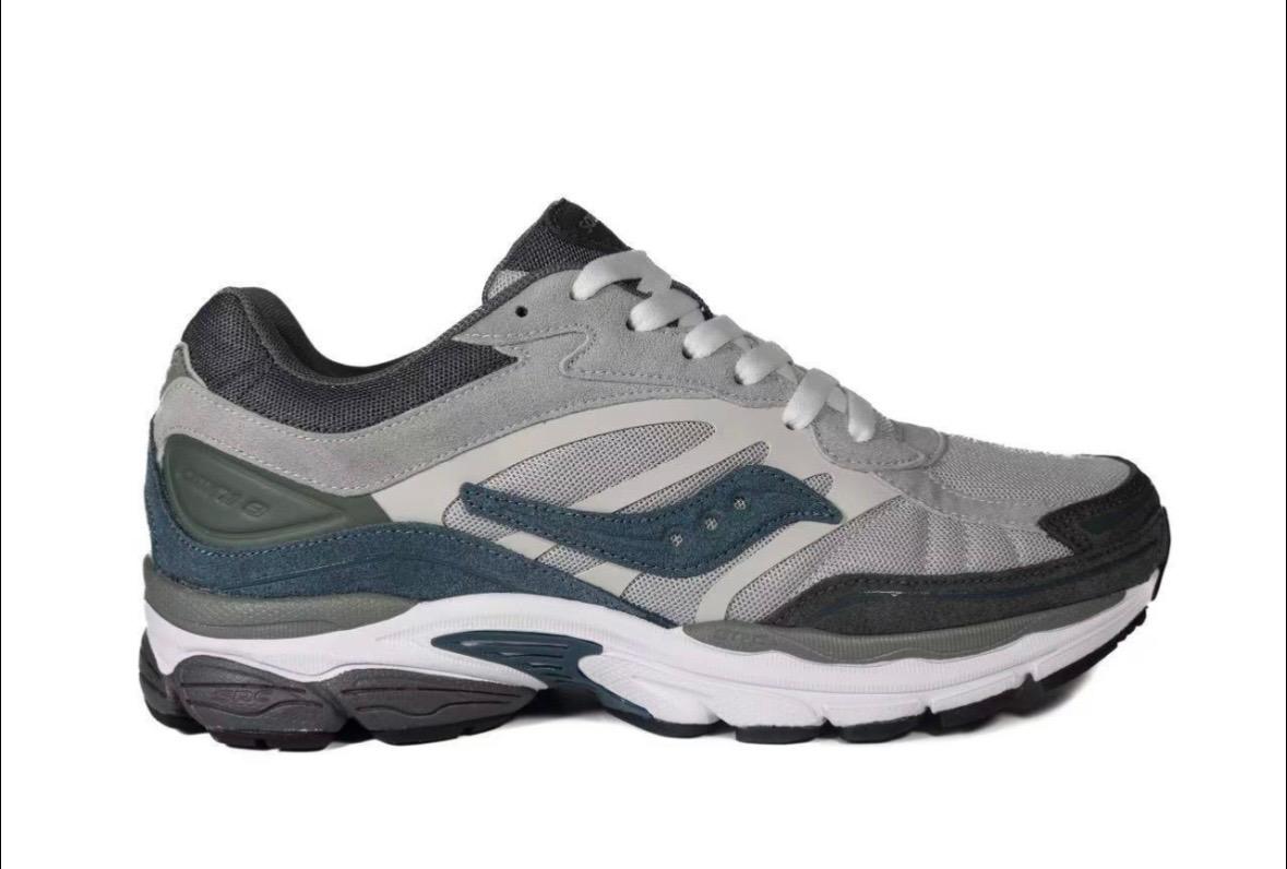 Saucony Progrid Omni 9 Gris & Bleu Foncé