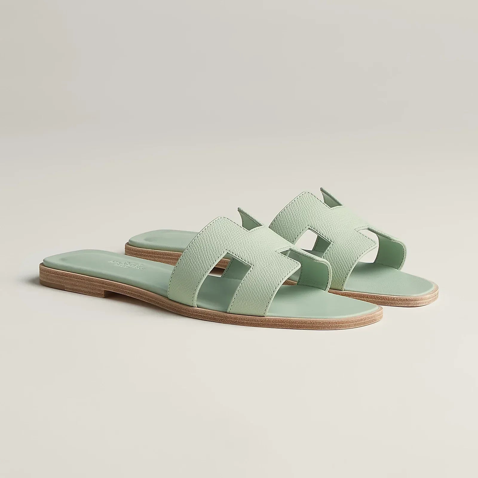 Hermès Sandales Oran - Vert Jade