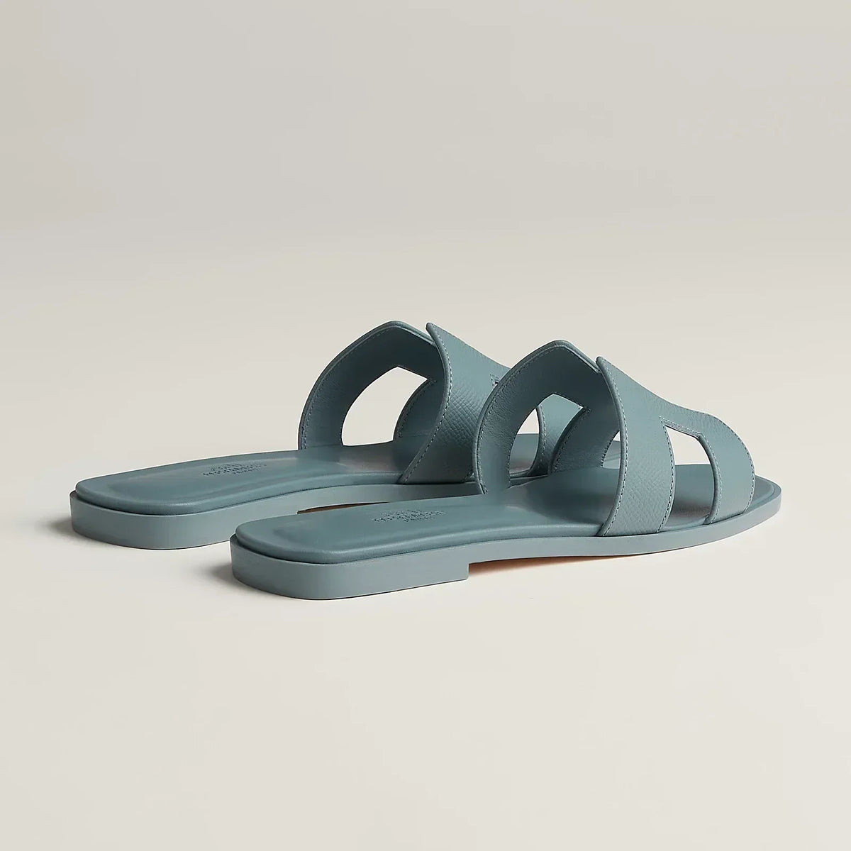 Hermès Sandales Oran - Gris antarctique