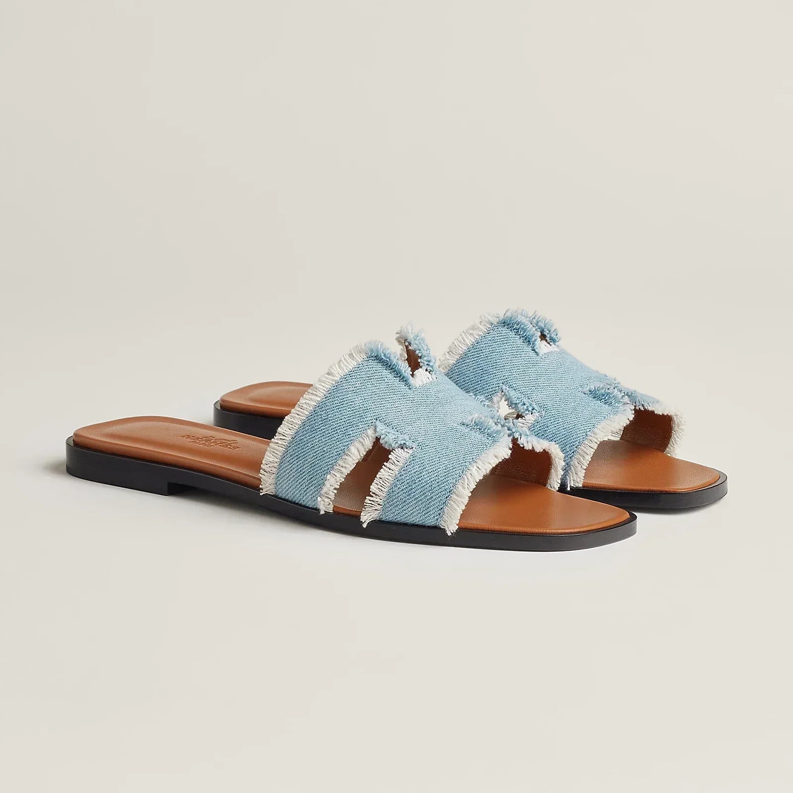 Hermès Sandales Oran - Bleu clair